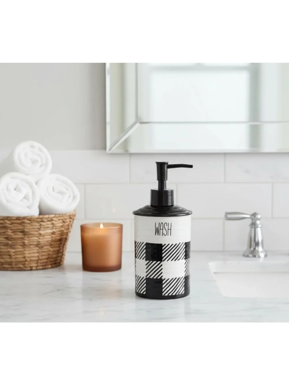 Chic Buffalo Plaid Lotion Dispenser - 7